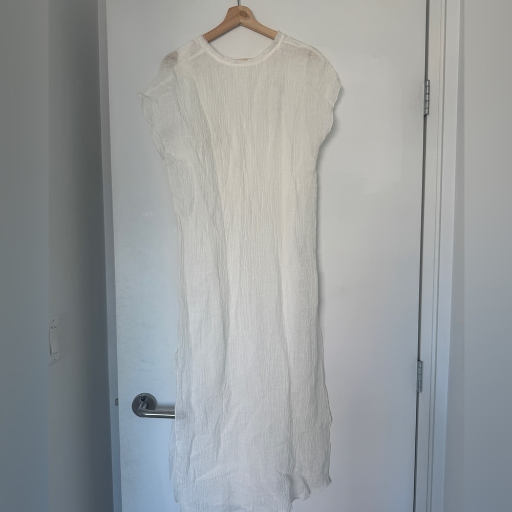 NWT Zara White Sheath Maxi Dress Size XS